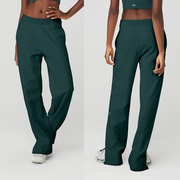 Alo Midnight Green Sweatpant - Picture 1 of 6